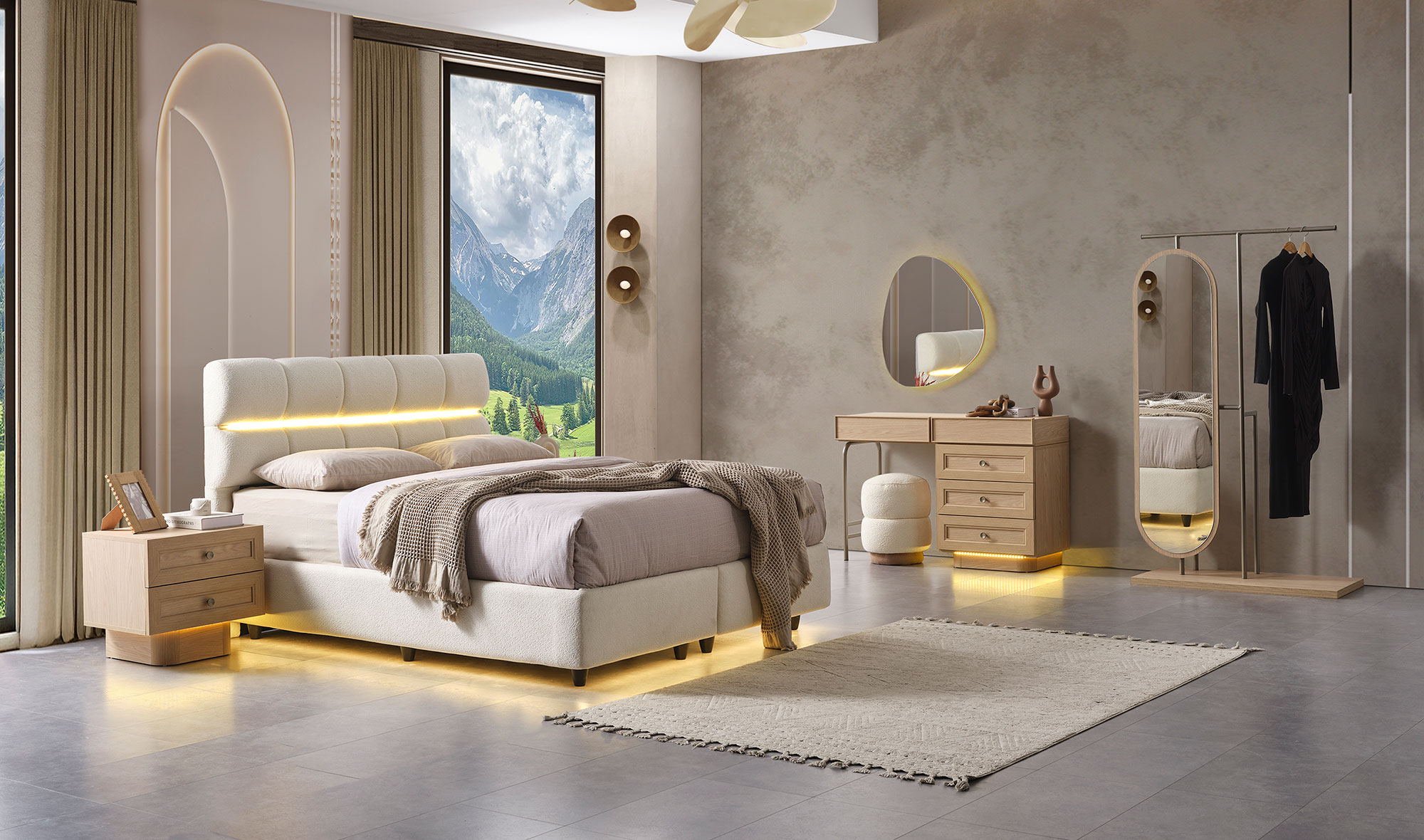 Lupin Yatak Odası meşe - Görsel 5