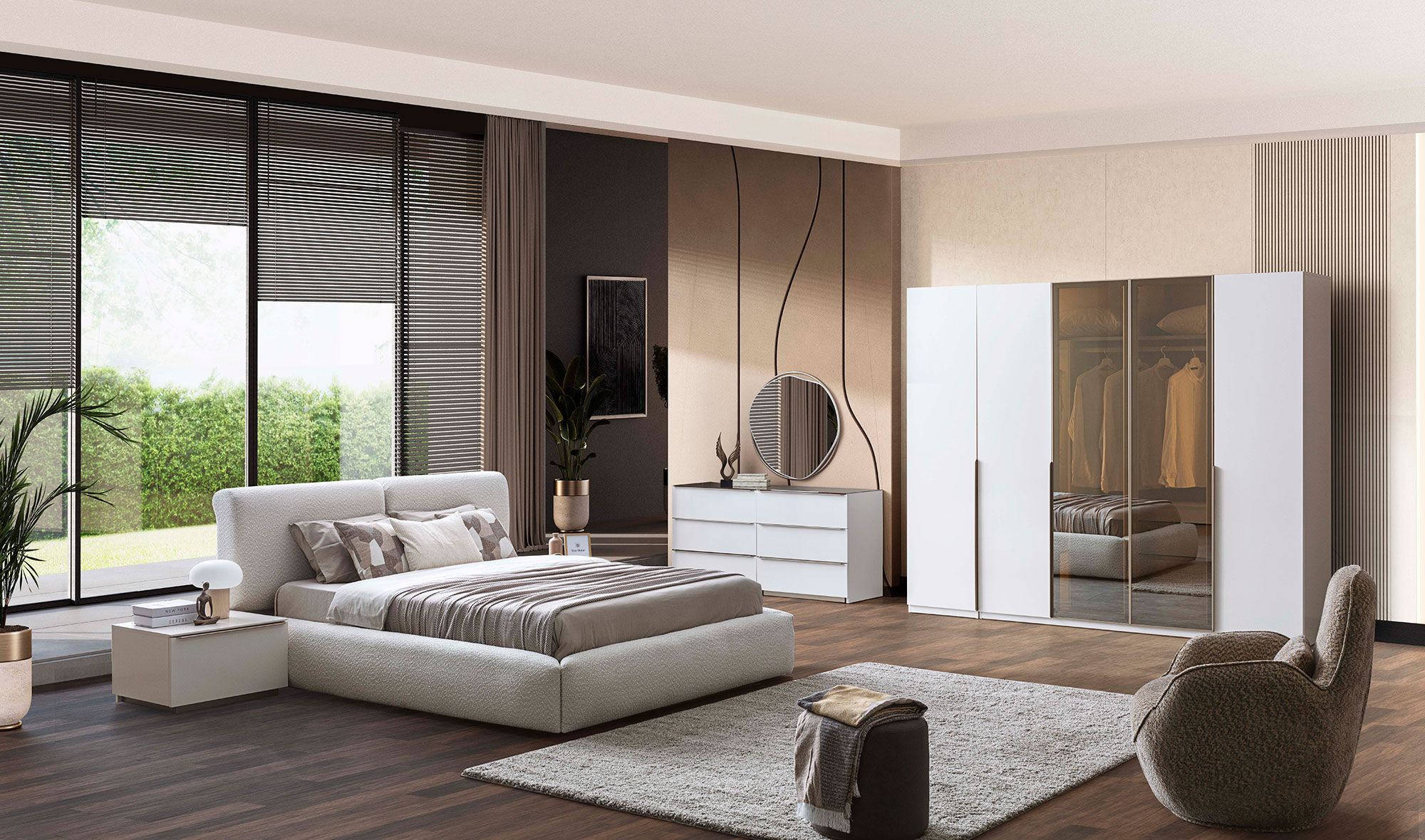 Noble Bazalı Yatak Odası