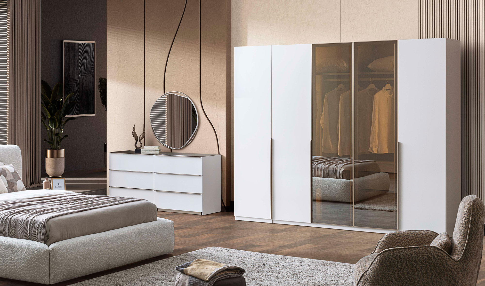 Noble Bazalı Yatak Odası - Görsel 12