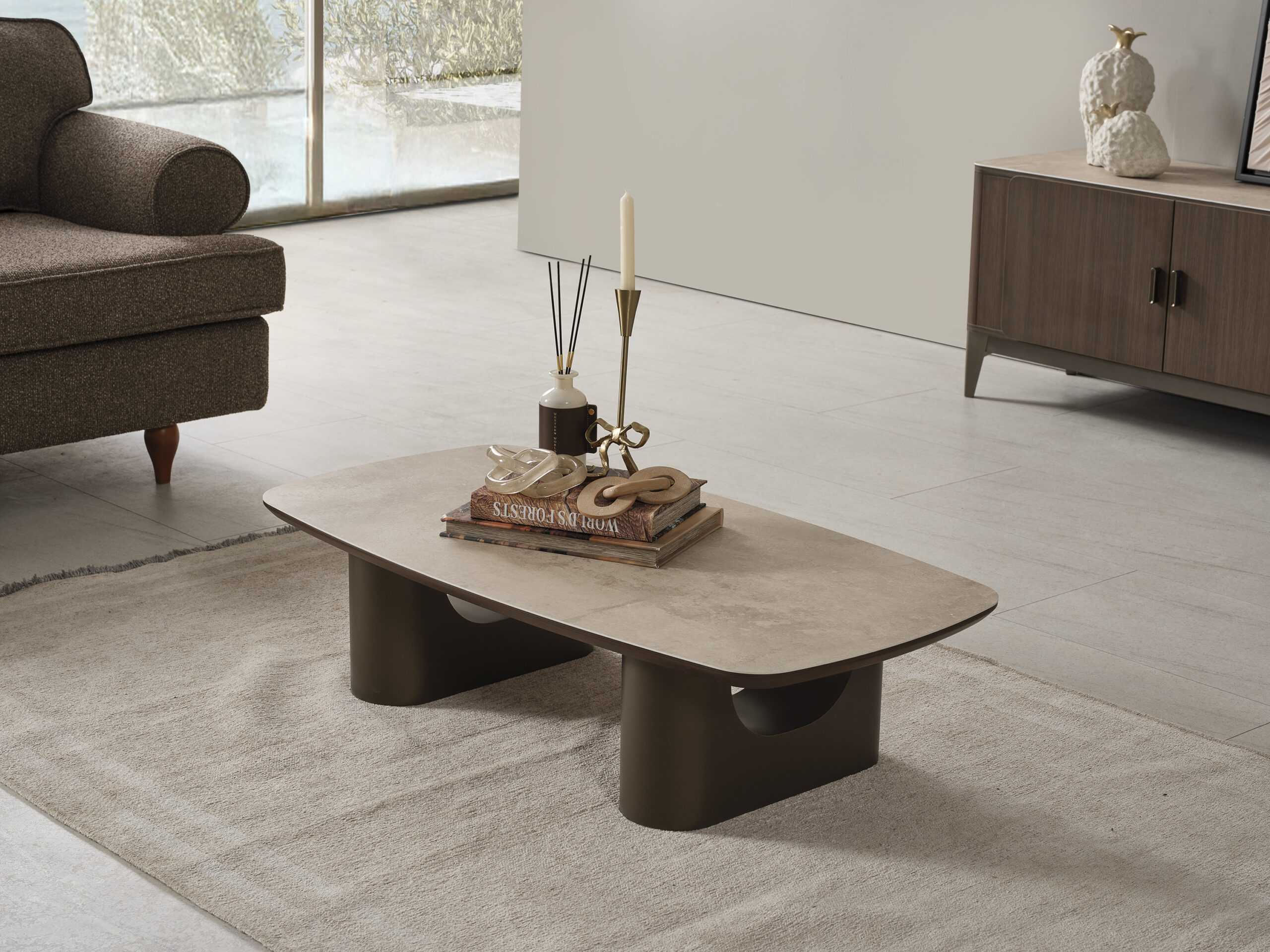 Aura Ceviz Orta Sehpa